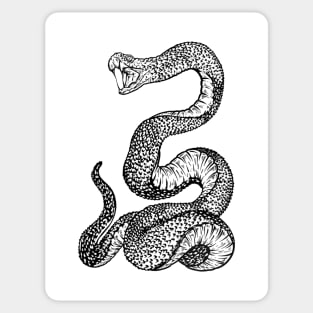 Edna the Snake (Full-Body B&W) Sticker